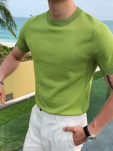 Solid Fit & Versatile Slim Round Neck Short Sleeve T-shirts