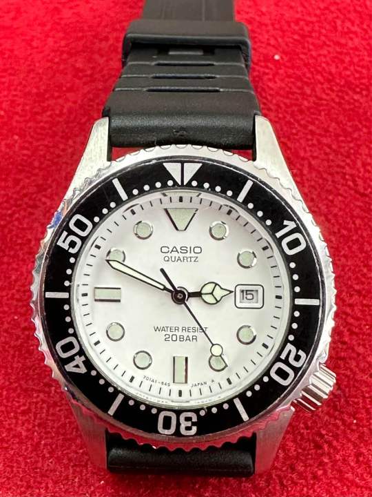 CASIO WATER RESIST 20 BAR Quartz ตัวเรือนสแตนเลส นาฬิกาผู้หญิง มือสองของแท้ Lazada.co.th