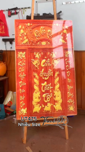 Tranh Gia Tiên Tranh Thờ Đức Lưu Quang tranh bàn thờ Tranh phòng thờ cửu huyền thất tổ tráng gương treo tường UT475
