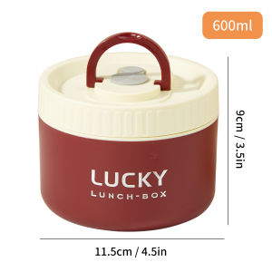 WORTHBUY Microwave Thermal Lunch Box 304 Stainless Steel Insulated Food Jar Picnic Portable Fruit Salad Bento For Kids Students