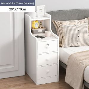 Sleek Modern Multi-functional Bedside Storage Cabinet