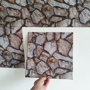 Miếng Dán Tường Tự Dính Họa Tiết Đá 5 CÁI/10 CÁI Bóc Và Dán Không Thấm Nước Dễ Dàng Làm Sạch Trang Trí Gạch Men PVC