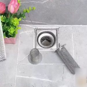 Saringan Got Kamar Mandi Anti Sumbat Penutup Saringan Kamar Mandi 304 Stainless Untuk Tanah Kamar Mandi Wastafel Bathtub