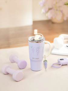 BUYDEEM | Large Capacity Stylish Womens Insulated Straw Cup