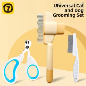 7o | Lược Chống Ve Chó Tự Làm Sạch Giúp Gỡ Rối và Loại Bỏ Lông Rụng