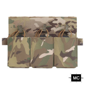 SINAIRSOFT Tactical CRYE Triple Function Pack Outdoor 5.56/7.62mm Lightweight Elastic Triple Mag Pouch MOLLE System Accessories Waist Bag Holster