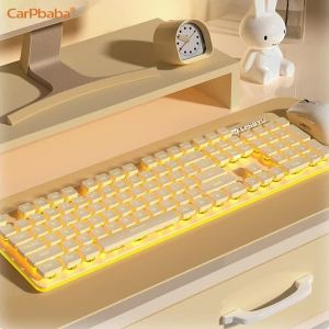 Carpbaba L1 Mechanical Touch Silent Wireless Keyboard Abs Material 104 Key Laptop Office Waterproof Gift Keyboard