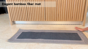 🇸🇬 Premium Bamboo Fiber Kitchen Floor Mat Anti Slip Long Washable Oil Proof Kitchen Mat
