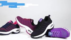 New Korean Fashion Running Shoes Women's Sports Shoes All-Match Breathable Sneakers (Add One Size)
