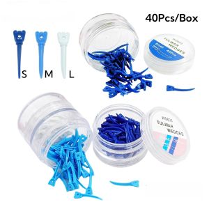 40Pcs Disposable Dental Wedge Tooth Gap Sectional Matrix Refill Wedge
