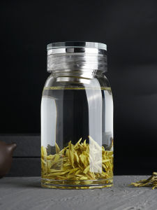 Gulilan Công Suất Lớn Di Động Trà Thủy Tinh Chịu Nhiệt Độ Cao Riêng Biệt Lọc Dành Cho Nam Và Nữ Trà Pha Cốc