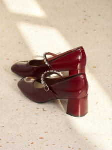 Josiny | French Style Chunky Heel Mary Jane Shoes