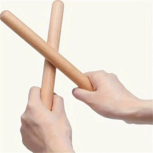 1 Pair Hardwood Rhythm Sticks Log Sound Stick Child Enlightenment Musical Beating Teaching Aids
