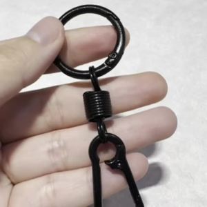 5pcs Macaroon Colored Metal Spring Clasp Keyring Hook Buckle for DIY Handbag Keychain Dog Chains Phone Pouch Jewelry Making