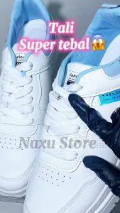 Sepatu Sneakers Casual Kulit New Trendy Import Shoes Fashion Model Terbaru Sepatu Wanita Korea Sepatu Cowok Cewek Dewasa Kulit Sintesis Premium Blue White Purple Murah Sepatu Kets Nyaman Anti Slip Putih/Ungu/Biru Include Box -SW-01