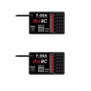 HOTRC F-06A 6CH 2.4GHz Receiver 4-9V for CT-6A CT-10B HT-10A DS650 DS800 Remote Controller RC Car Truck Crawler Boat Plane Model