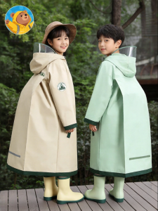 WANBAOLV | Waterproof Children Raincoat with Backpack Slot