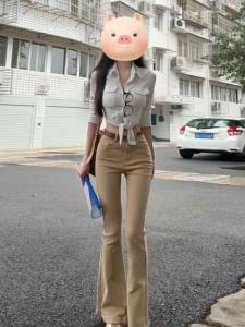 CHANGTONG | French Fitted Waist Shirt