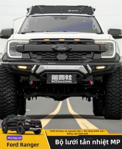 FIT CLUB |Lưới tản nhiệt phong cách MP tích hợp đèn LED vàng cho Ford Ranger