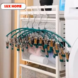 Móc treo đồ lót tất móc kẹp treo quần áo 10 kẹp phơi đồ đa năng gấp gọntiện dụng