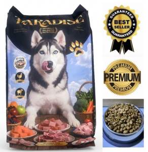 PARADISE Premium Dog Food Fish Meal 10KG - Rich in Omega High Protein Easy Digestion Naturally Balanced Nutrition Suitable for All Life Stages.