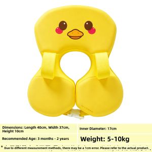 KLEYOU | Non-Inflatable Anti-Tip Baby Swimming Circle with High Buoyancy