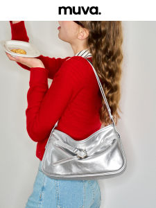 MUVA Lazy Underarm French Style Large Capacity Single Shoulder Bag Can Be Crossbody Versatile Original Design New Model 2025