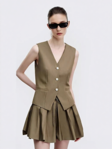 Versatile Elegant Slimming V-neck Waist-Defining Womens Vest