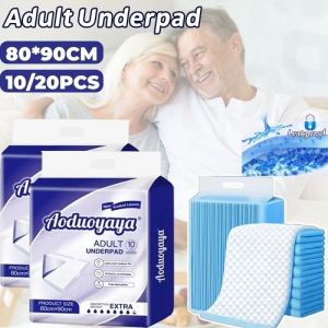 10/20PCS Disposable Adult Underpads 80x90cm Ultra Absorbent Pregnant Pee Pad Adult Care Pad Diaper