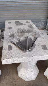 ตัวเลขที่ 1-3 กระชอนสเตนเลสทั้งด้าม กระชอนตักของทอด ที่ตักของทอด