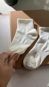 AI-P647 Kaus Kaki Sekolah Kantor Women Shock Korean / Kaos Kaki Pendek Wanita Polos Semata Kaki