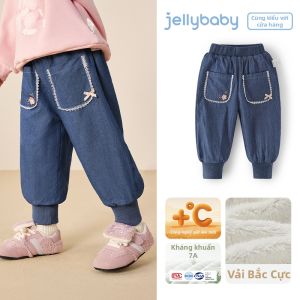 Jelly Baby | Quần Jeans Mềm Dành Cho Bé Gái Mùa Thu Có Lót Len
