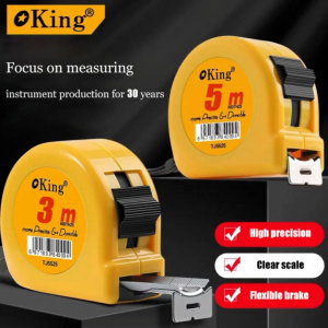 3M/5M Heavy-Duty Tape Measure - Shock-Absorbent Retraction Precision Scale Lock Safe Measuring