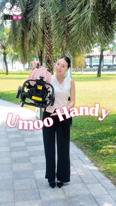 Xe Đẩy Cao Cấp Gấp Gọn Đảo Chiều UMOO Handy Siêu nhẹ 3.7kg Tiện Du Lịch Tặng Kèm Giỏ Lưới Đựng Đồ