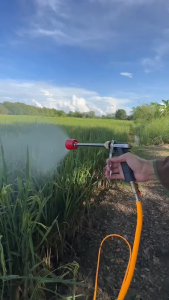 เครื่องพ่นยาแบตเตอรี่ กระเป๋าหิ้ว 12 บา พ่นไกล 10 เมตร สูง5-7เมตร หัวพ่นปรับละอองไกลได้ (ปั้มแท้มีรีวิว)