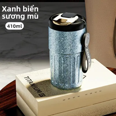 BIGCAR | Cốc Titanium Cách Nhiệt Đẹp Mắt Dung Lượng Lớn Hiển Thị Nhiệt Độ
