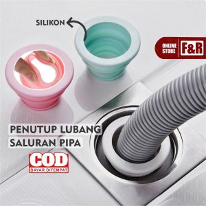 Penutup Lubang Saluran Air Kamar Mandi WC Wastafel Seal Pembuangan Pipa Air Sink Mesin Cuci Anti Bau