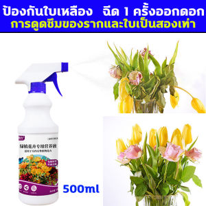 น้ำยาธาตุอาหารสำหรับพืชสีเขียวและดอกไม้ 500มล เร่งแตกยอด เร่งโตไว เร่งต้นใบ ปุ๋ยน้ำทางใบ ปุ๋ยกุหลาบ ปูนิทรีย์ น้ำยาธาตุโตช้า ใบเหลือง