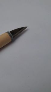 Dao tách hạt điều thép Mỹ- Phúc Hưng Phát- dụng cụ tách cạo vỏ điều cán gỗ