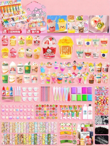 Girls 6+ DIY Mini Bubble Tea Cup Toy Birthday Gift