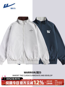 Áo Khoác Nam Warrior 2025 Mùa Thu Xuân Thời Trang in Chữ Cổ Đứng Hai Mặt Thường Ngày Chống Thấm Nước Dài Tay