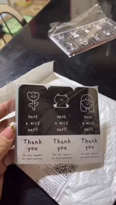 90pcs/set Thank You Sealing Stickers Milk Tea Pudding Gift Baking Cake Packaging Decorative Labels