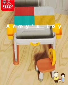 ของเล่นตัวต่อ FEELO โต๊ะตัวต่อพร้อมเก้าอี้ 1 ตัว รุ่น T0021 โต๊ะตัวต่อขนาดใหญ่ โต๊ะกิจกรรม (พิเศษตัวต่อจากทางร้าน)