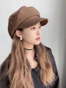 Fall and Winter New Arrival Easiest for Match Cloud Hat Female Fashion Small Face Octagonal Cap Casual Beret Peaked Cap Advance Hats