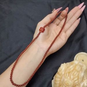 Chuỗi 3v Ganet Ngọkc Hồng Lựu nhí mix cỏ 4 lá Ngọkc Huyết bi Ag - Phong Thủy TUDO