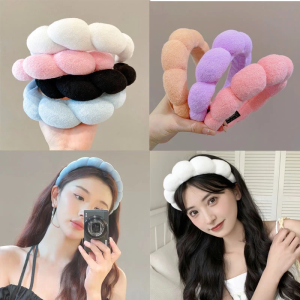 Soft High Sponge Cloud Headdress Hair Band Hair Ornament Fried Dough Twists Headdress Swan Hair Band