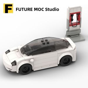 Cyberpunk Tesla Pickup Car Building Blocks Set