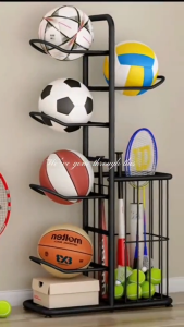 Indoor Children Basketball Storage Rack Put Ball Football Storage Basket Placed Rack Kindergarten Volleyball Stand Holder Space