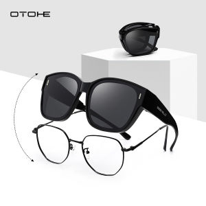 OTOHE Men Womens Sunglasses Foldable Sunglasses Fashion Large Frame Sunglasses Polarized Summer Sunglasses Ultra Light Polarized Sunglasses Outdoor Traveling Walking Shopping Driving