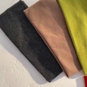 *Ready Stock*European and American Knitted Wide-brimmed Headband Stretchy Soft Running Head Band Elastic Yoga Sports Turban Headband Simple Solid Color Headband Women Ikat Kepala